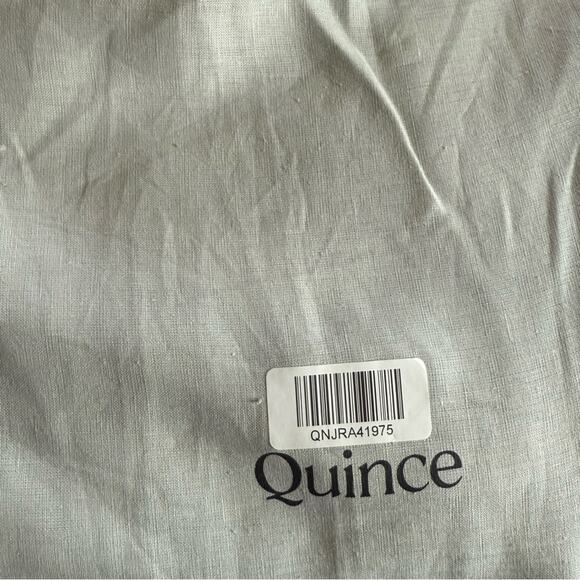 Quince European Linen Duvet Cover Set Mist Blue Size Full/Queen - Picture 6 of 7